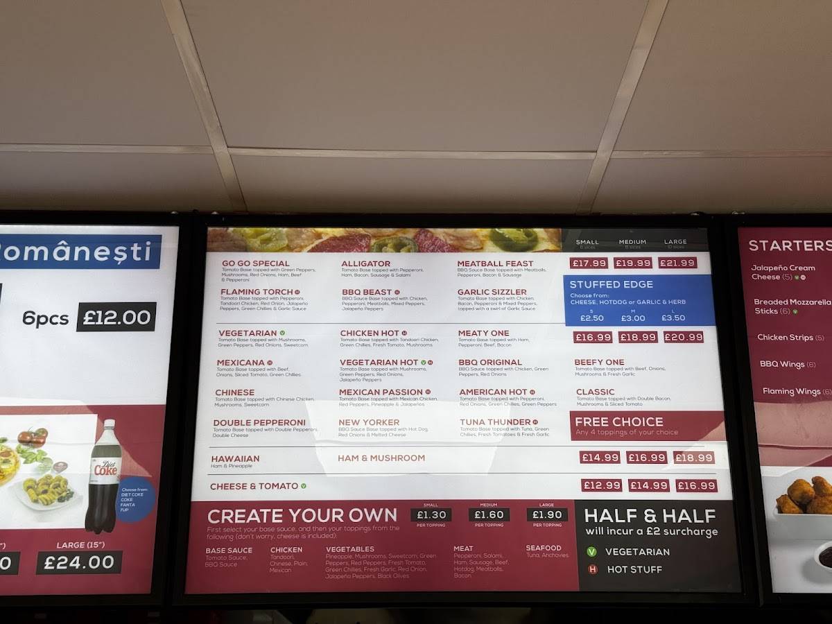 Pizza Go Go Crawley меню