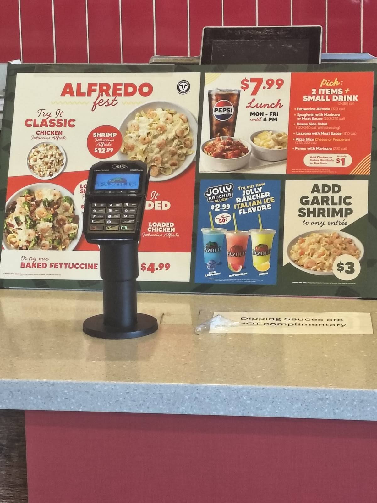 Fazoli's меню