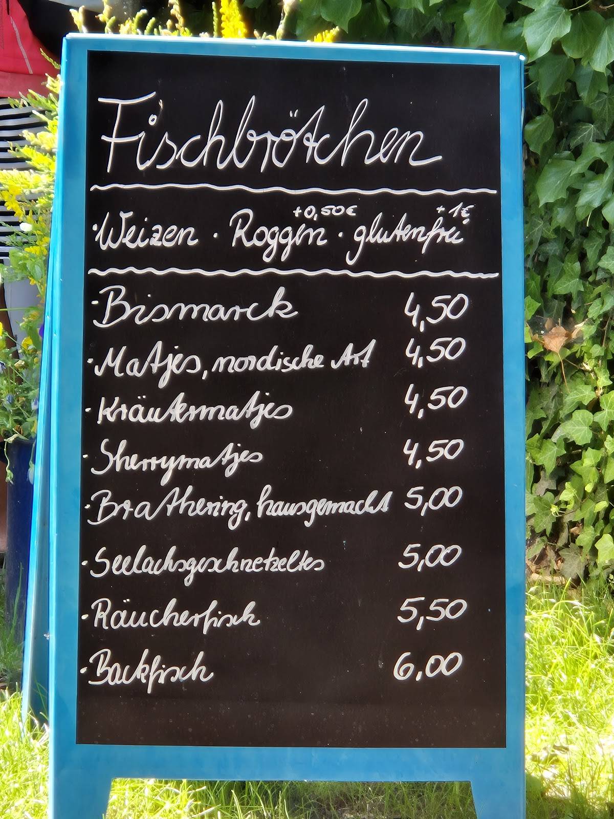 Fischbrötchen Rerik Never меню