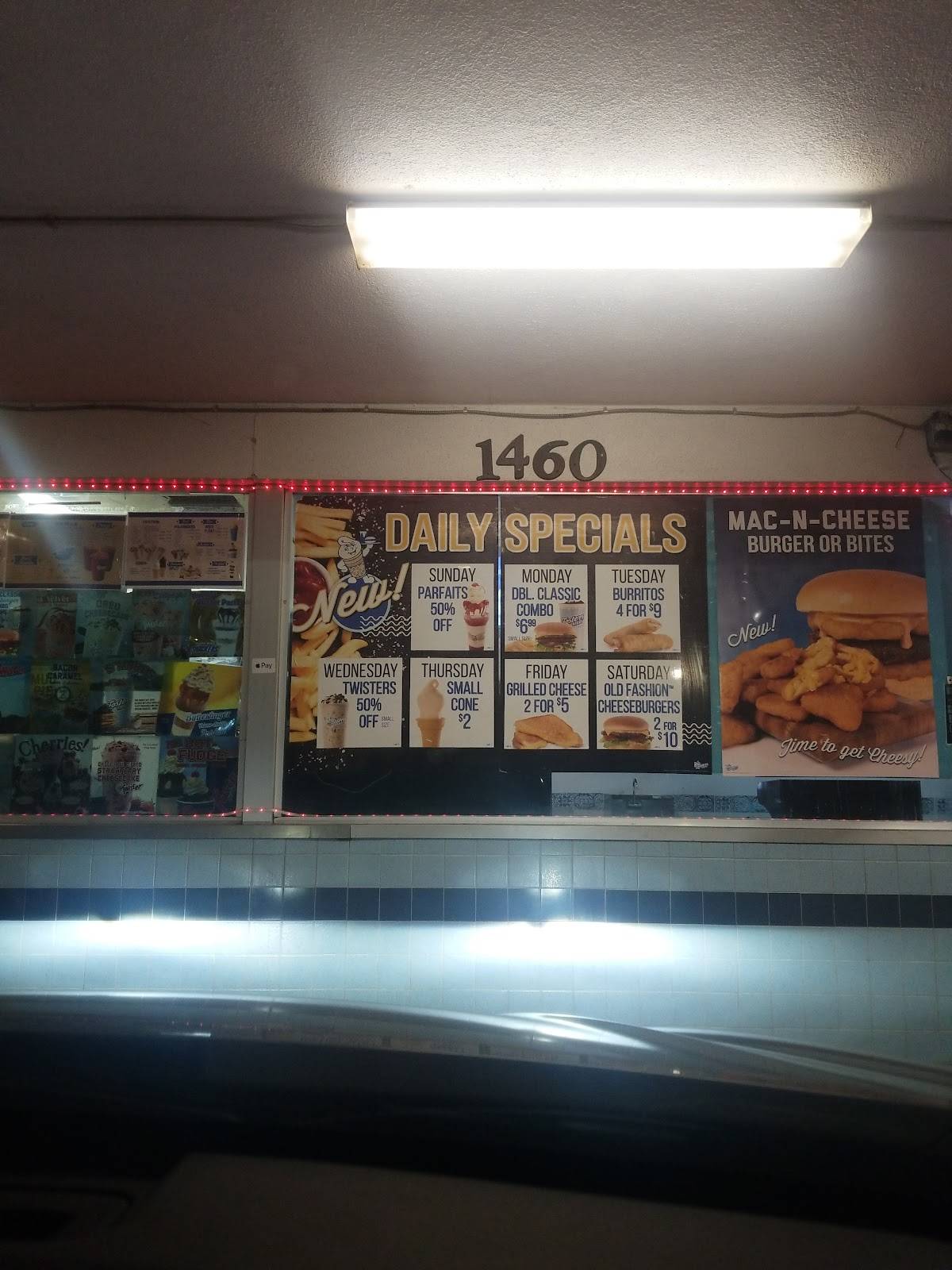 Fosters Freeze меню