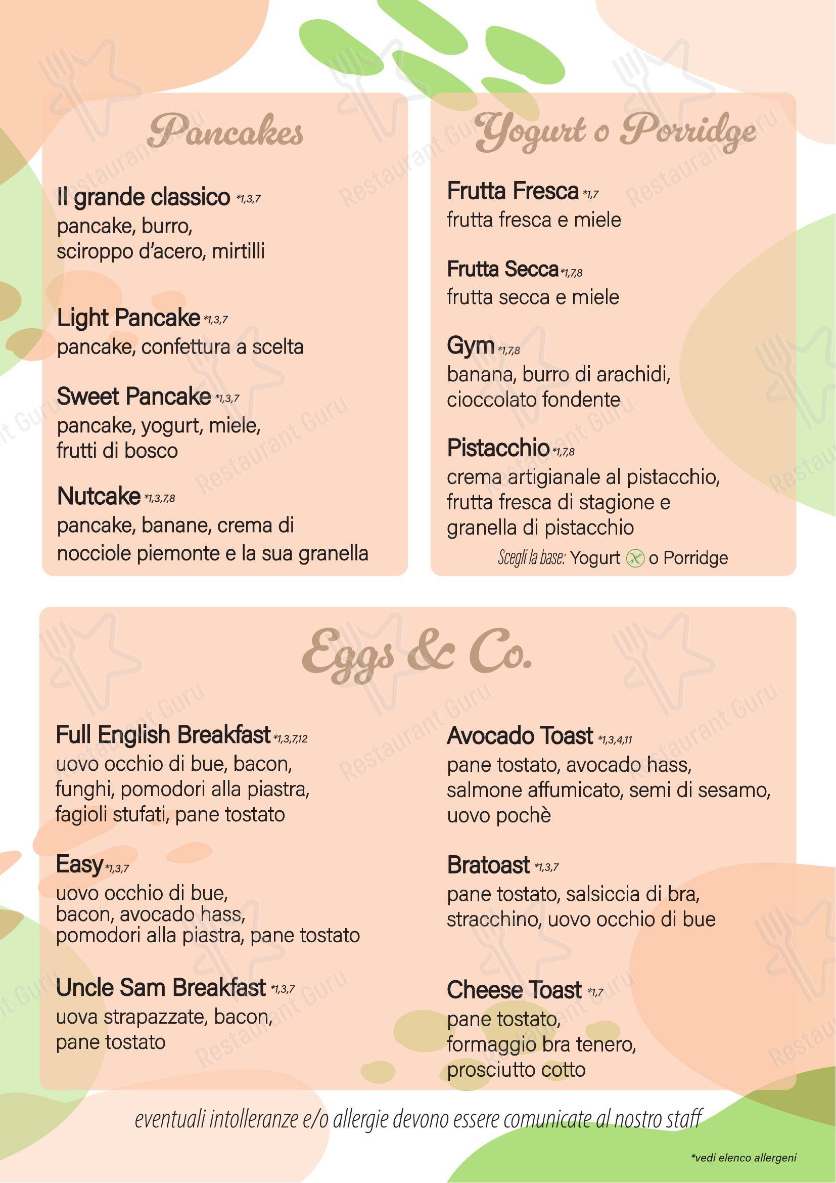 Frutta Rey Boutique & Bistrot в Бра - 菜单