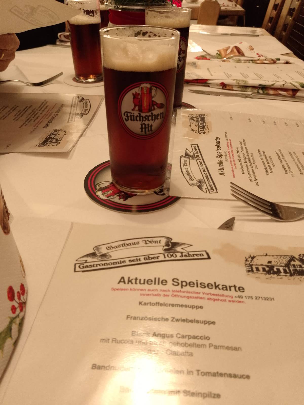 Gasthaus Pönt Inh. Bolaczek меню