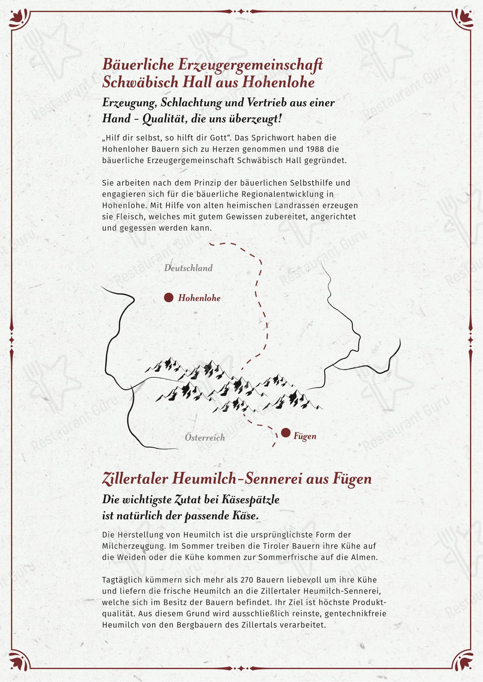 Gasthof zur Post в Эрдинге - 菜单