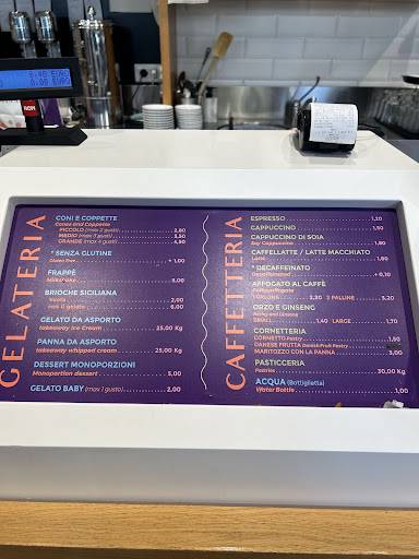 Gelateria Scianni меню