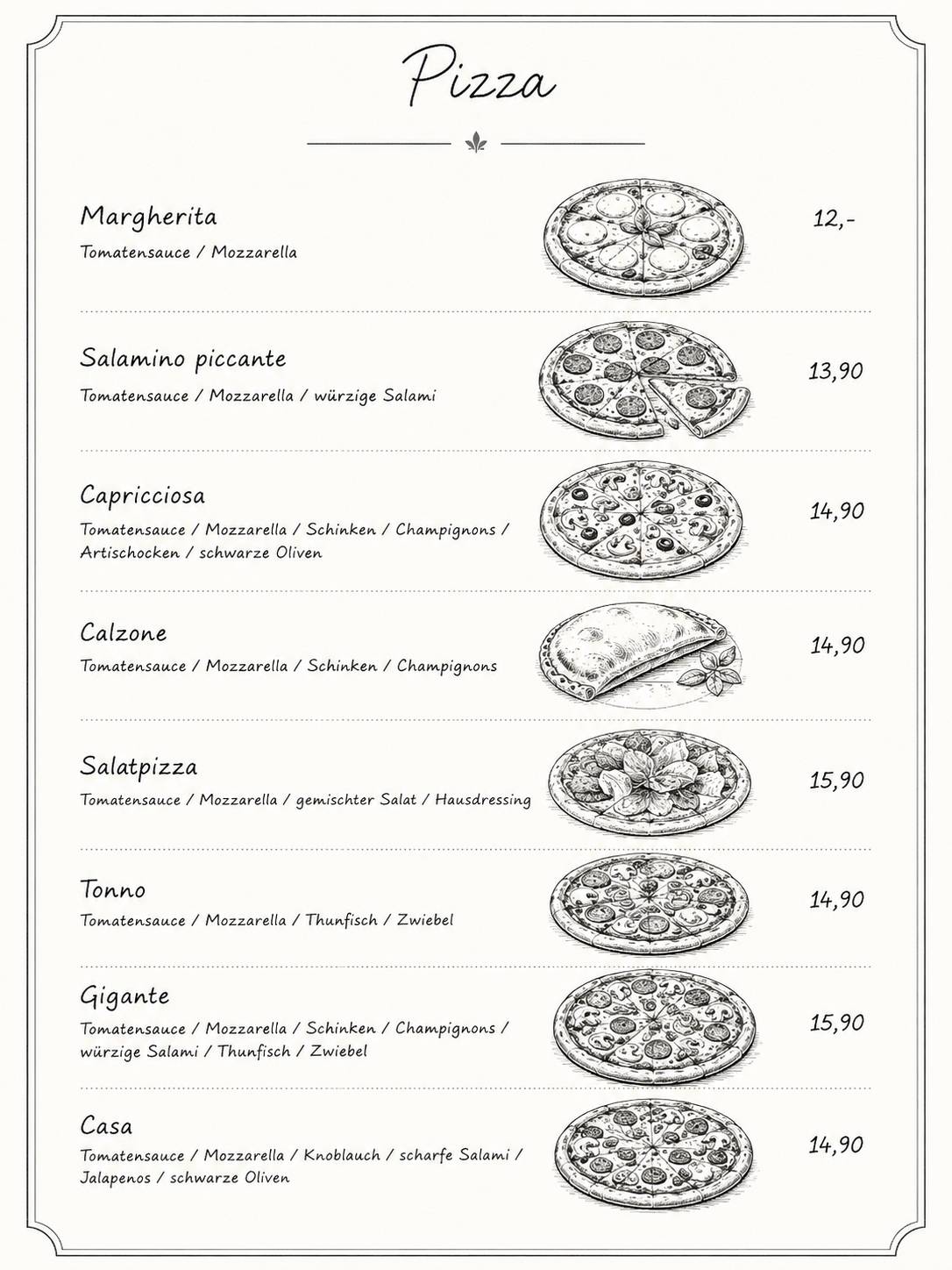 Golfrestaurant Rinn меню