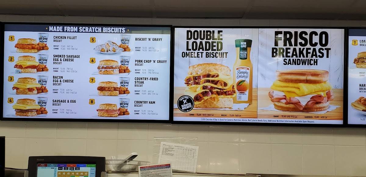 Hardee's меню