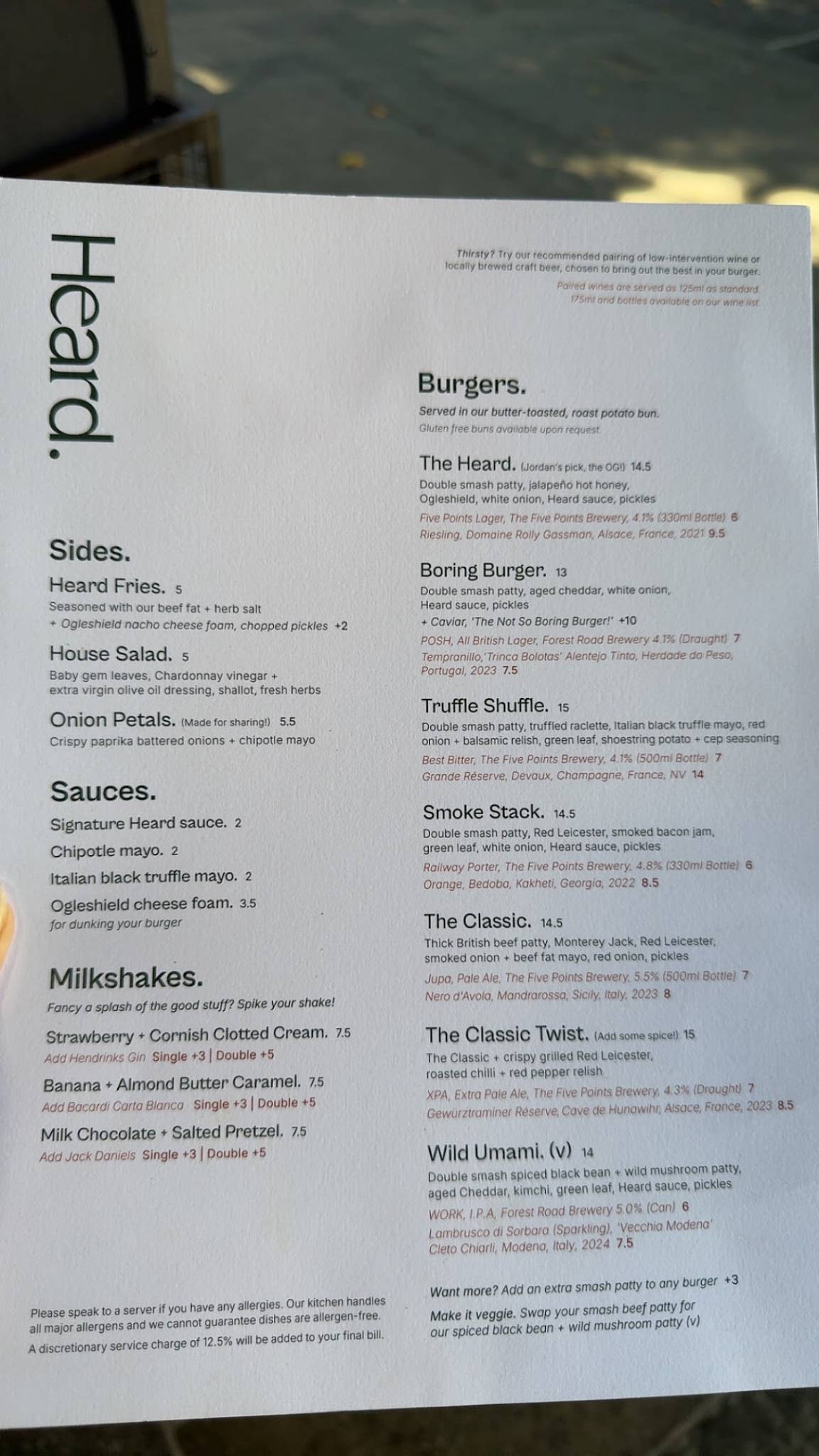 Heard. Burger Borough меню