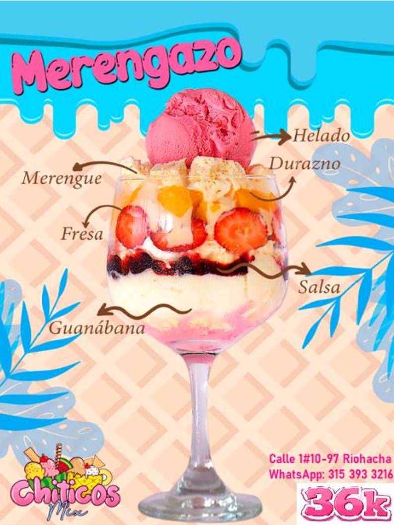 Heladería y Frutería Chiticos Mix меню