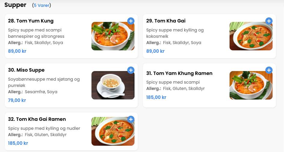 Helt Rått Sushi меню