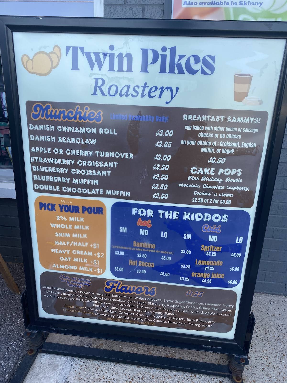 Twin Pikes Roastery меню