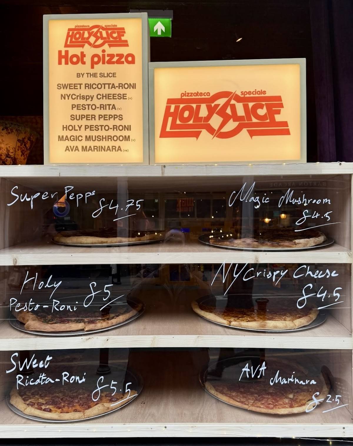 Holy Slice меню