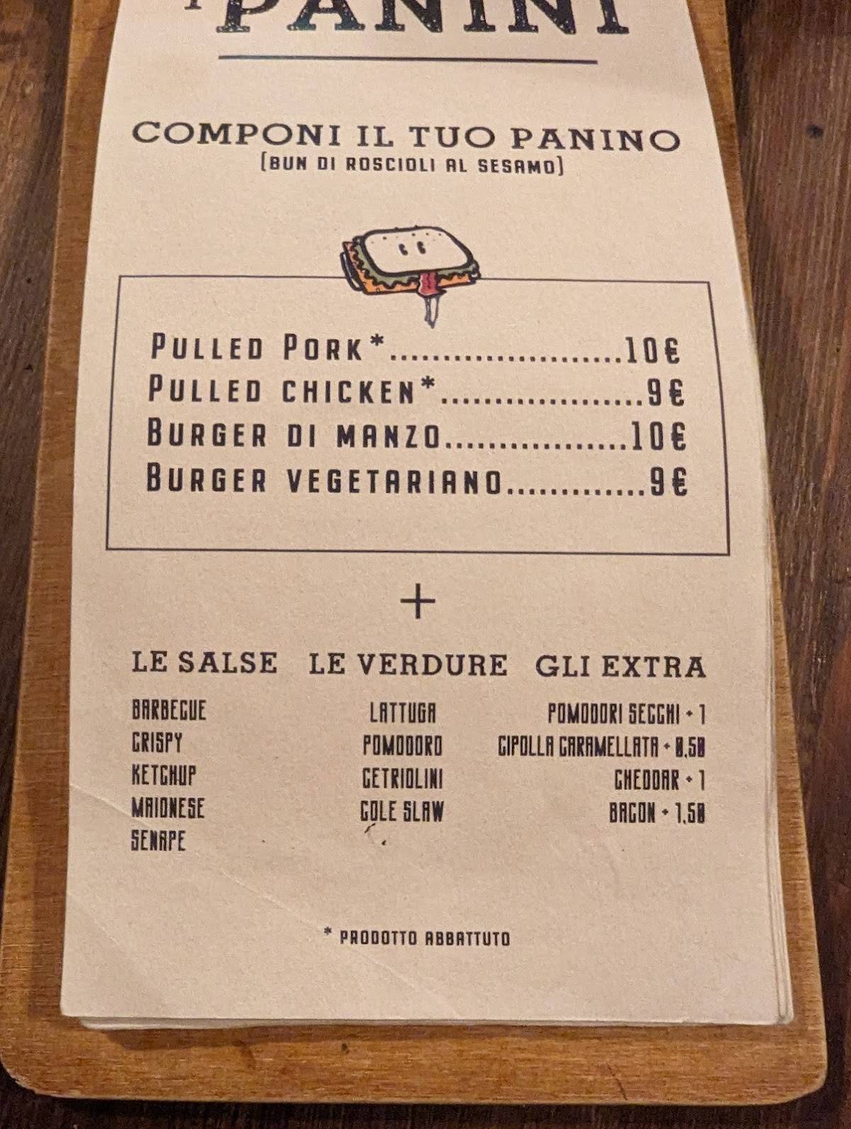 Il Treppio меню