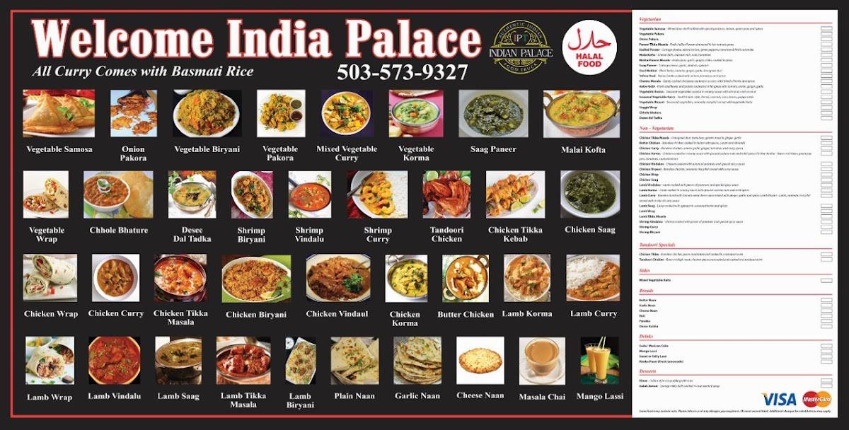 Indian Palace меню