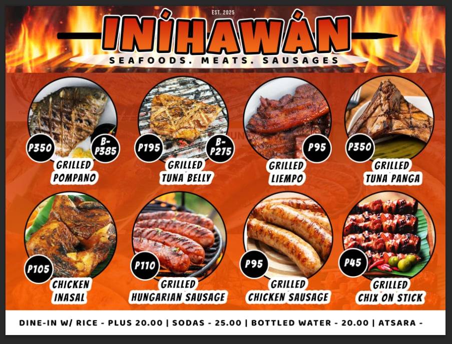 Iníhawán меню