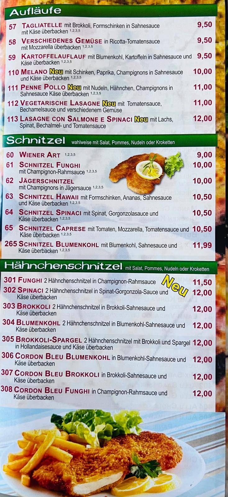 Intalia Pizzeria меню