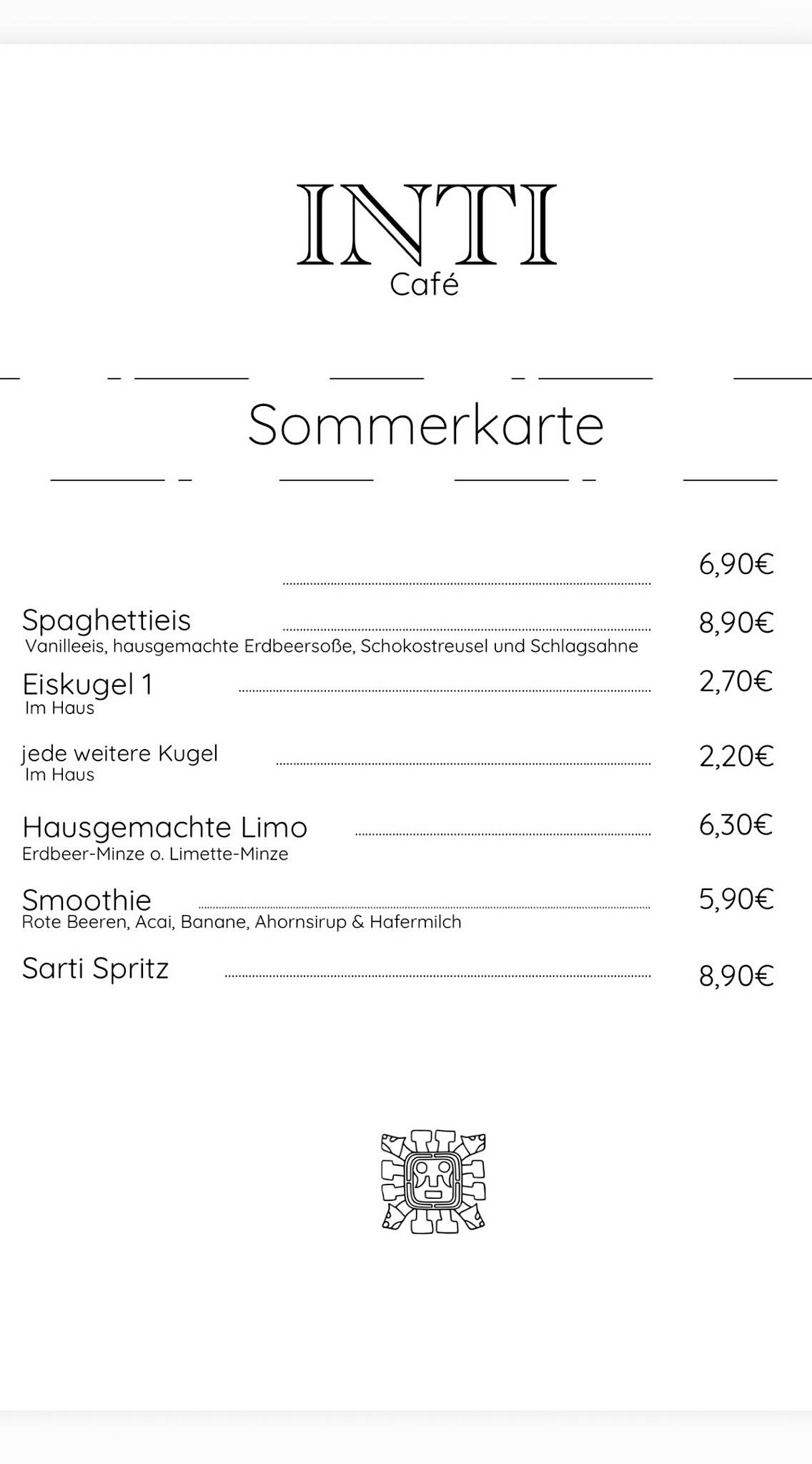 Inti - Göttingen меню