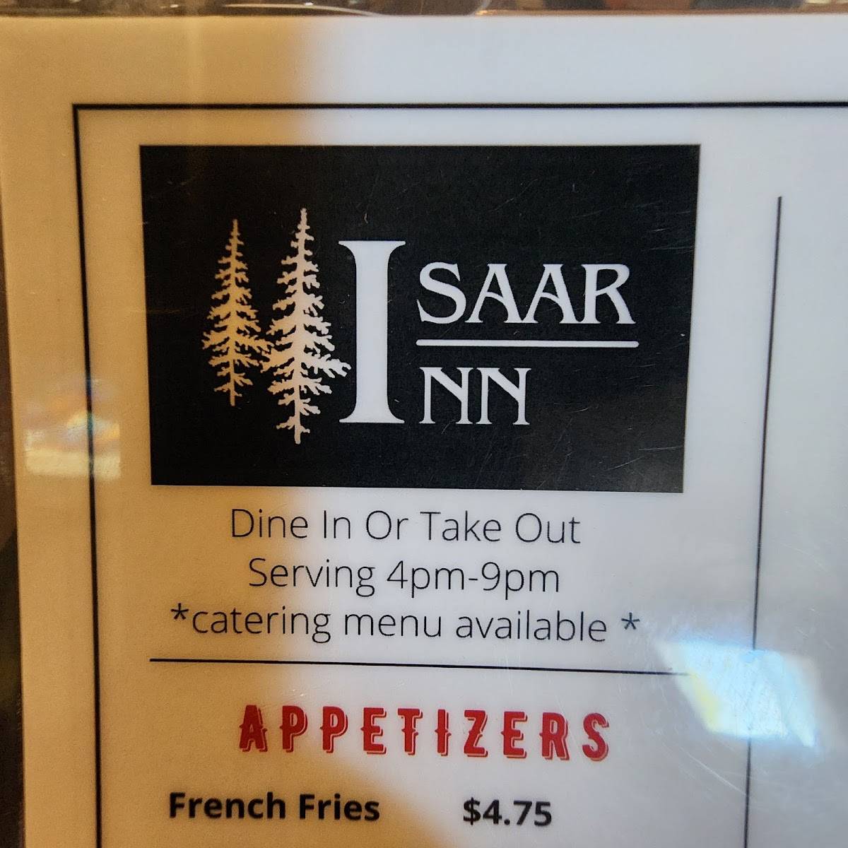 Isaar Inn меню