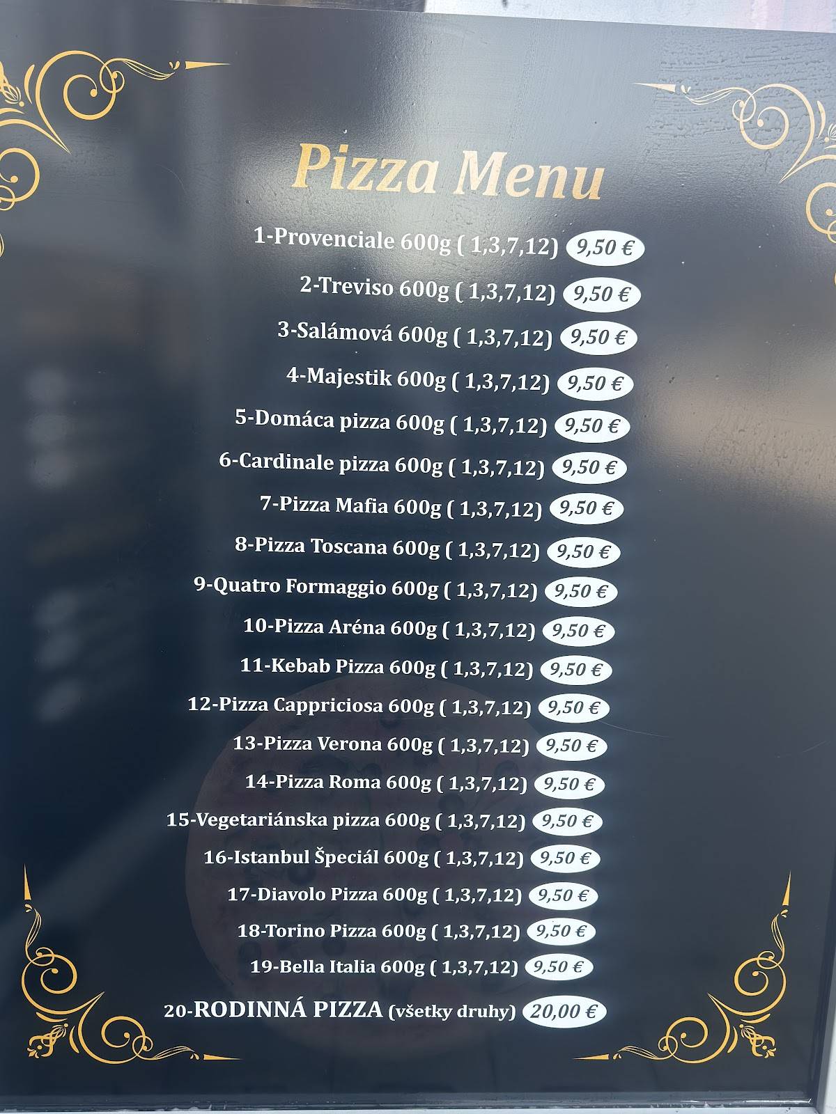 Istanbul Kebab Rovinka меню