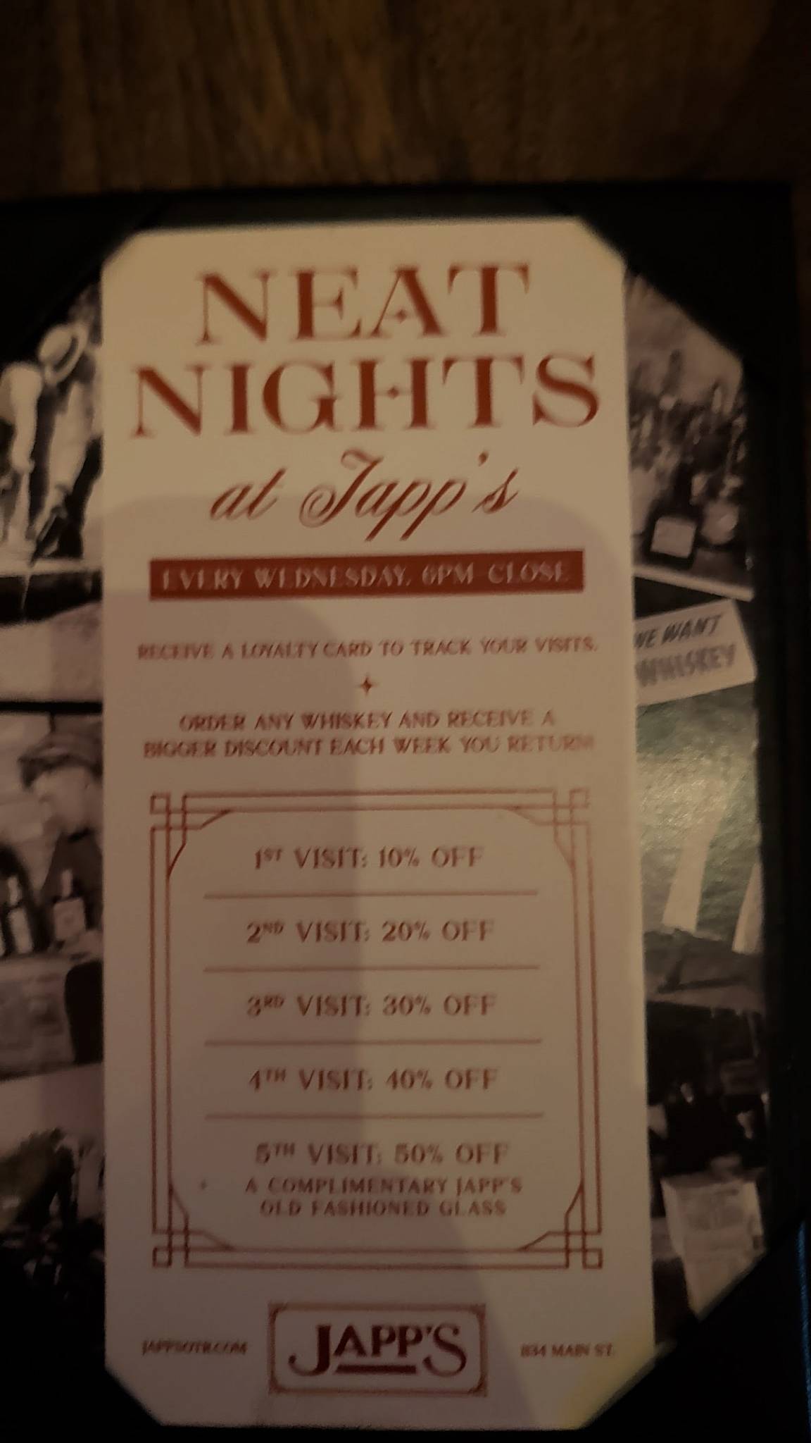 Japp's - Since 1879 меню