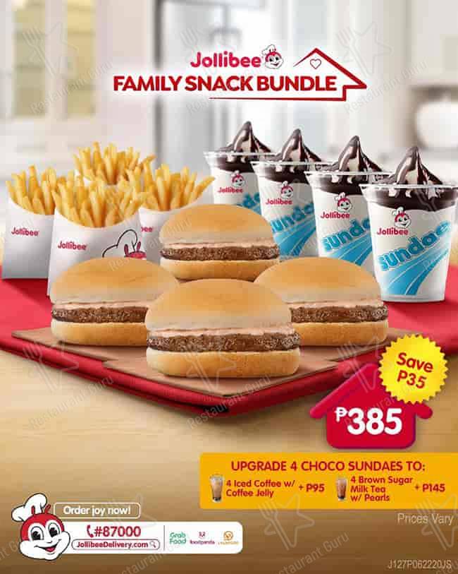 Jollibee Vista Mall Nuvali меню