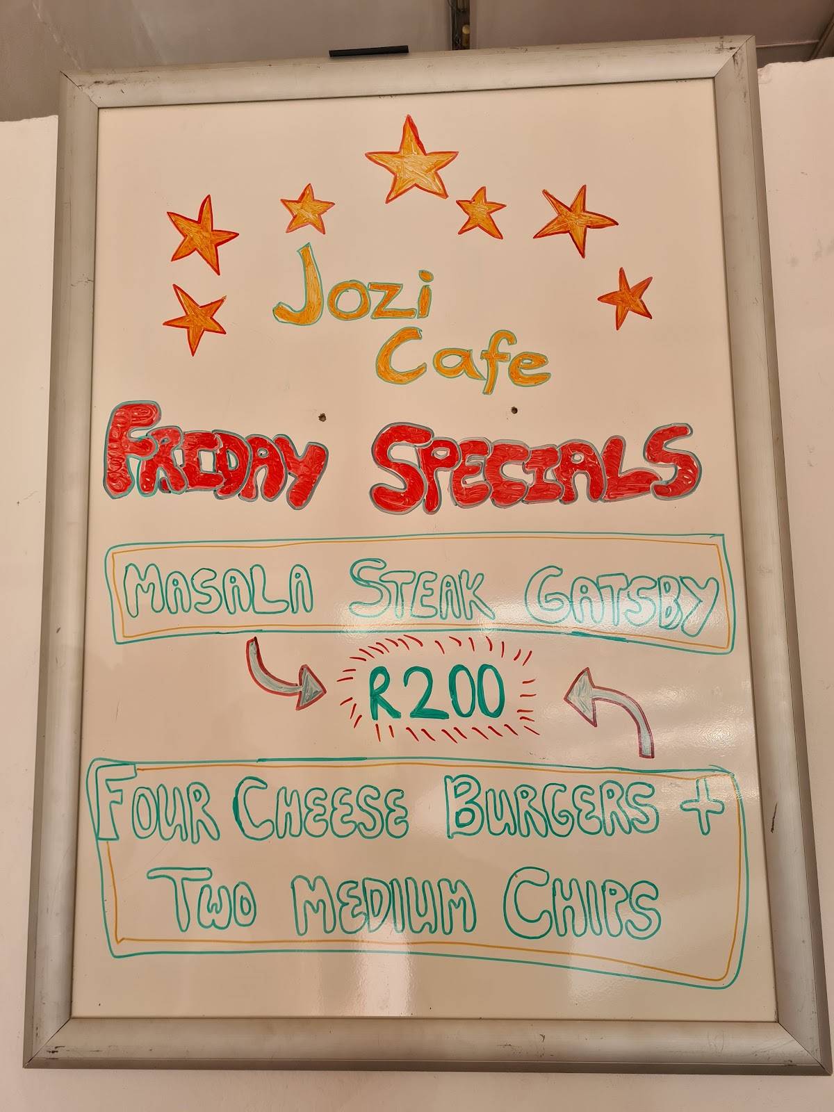 Jozi Cafe' меню