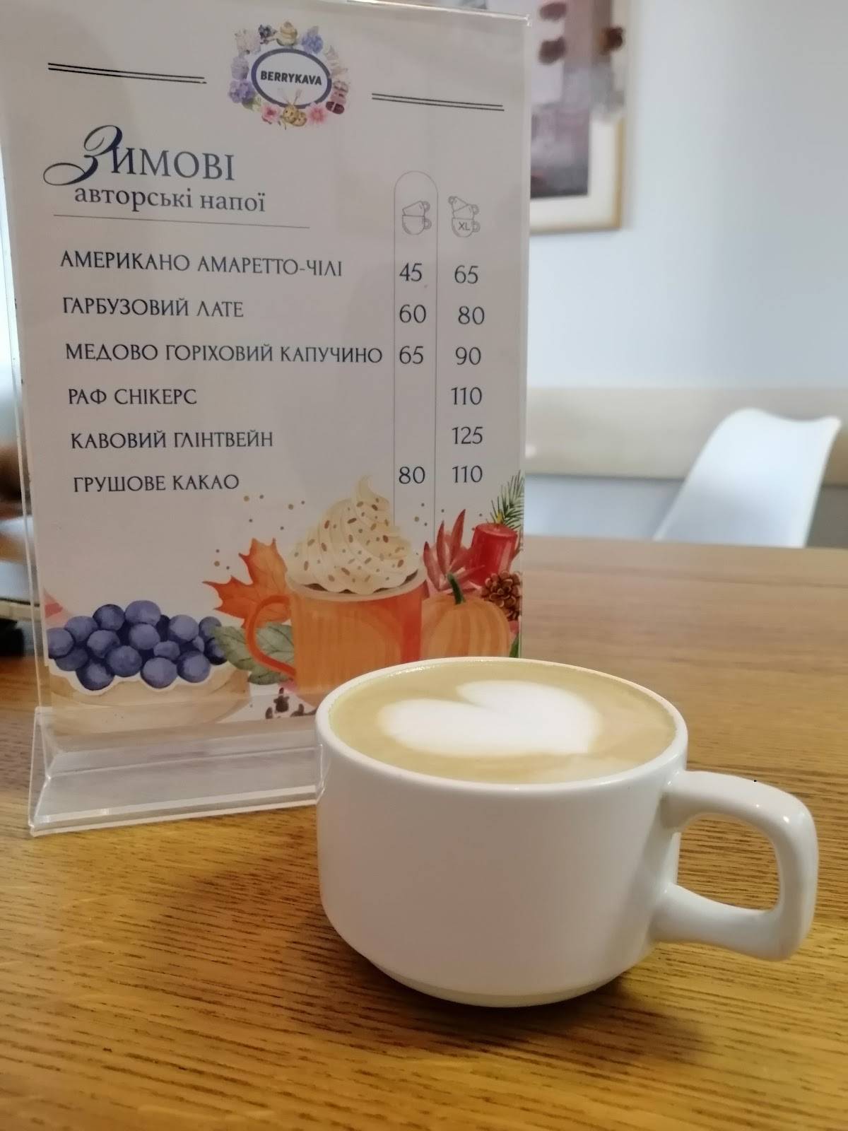 Кав`ярня Berrykava меню