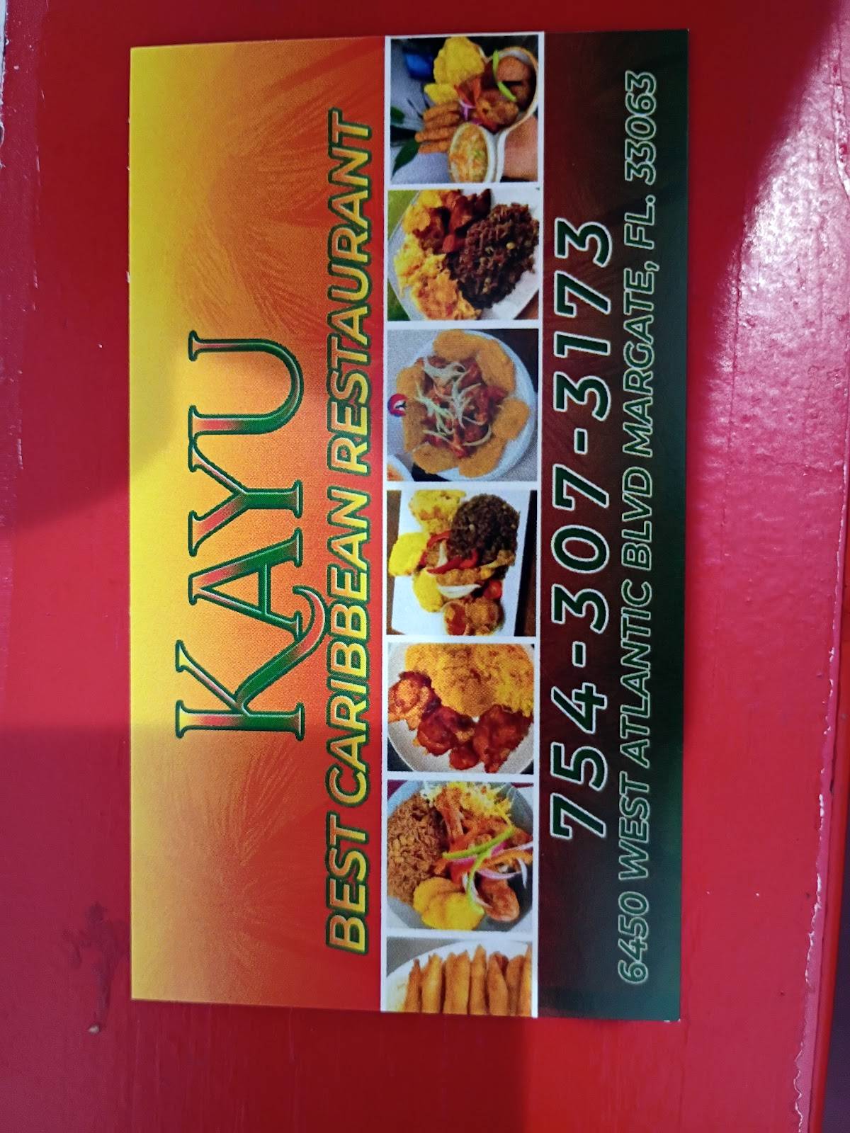 Kayu Best Caribbean Restaurant меню