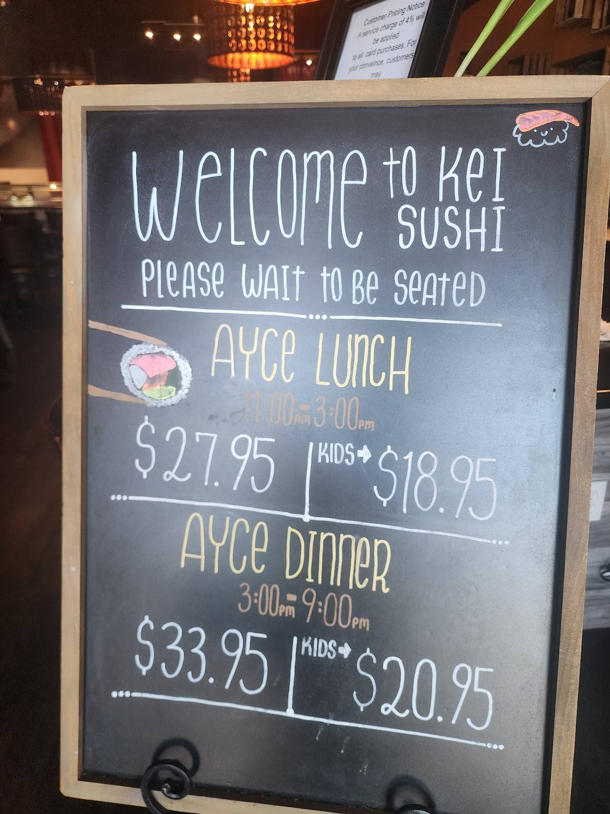 Kei Sushi Reno меню
