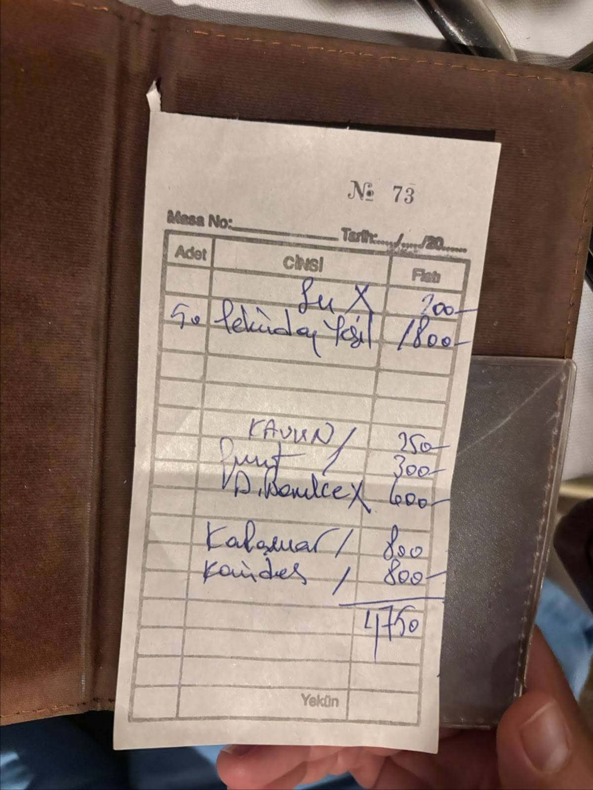 Küçük Ev Datça меню