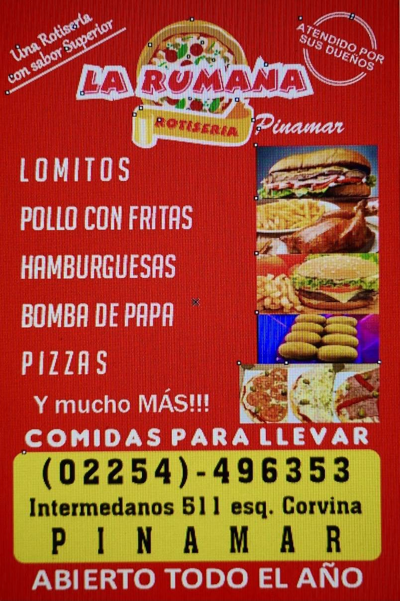 LA RUMANA PINAMAR меню