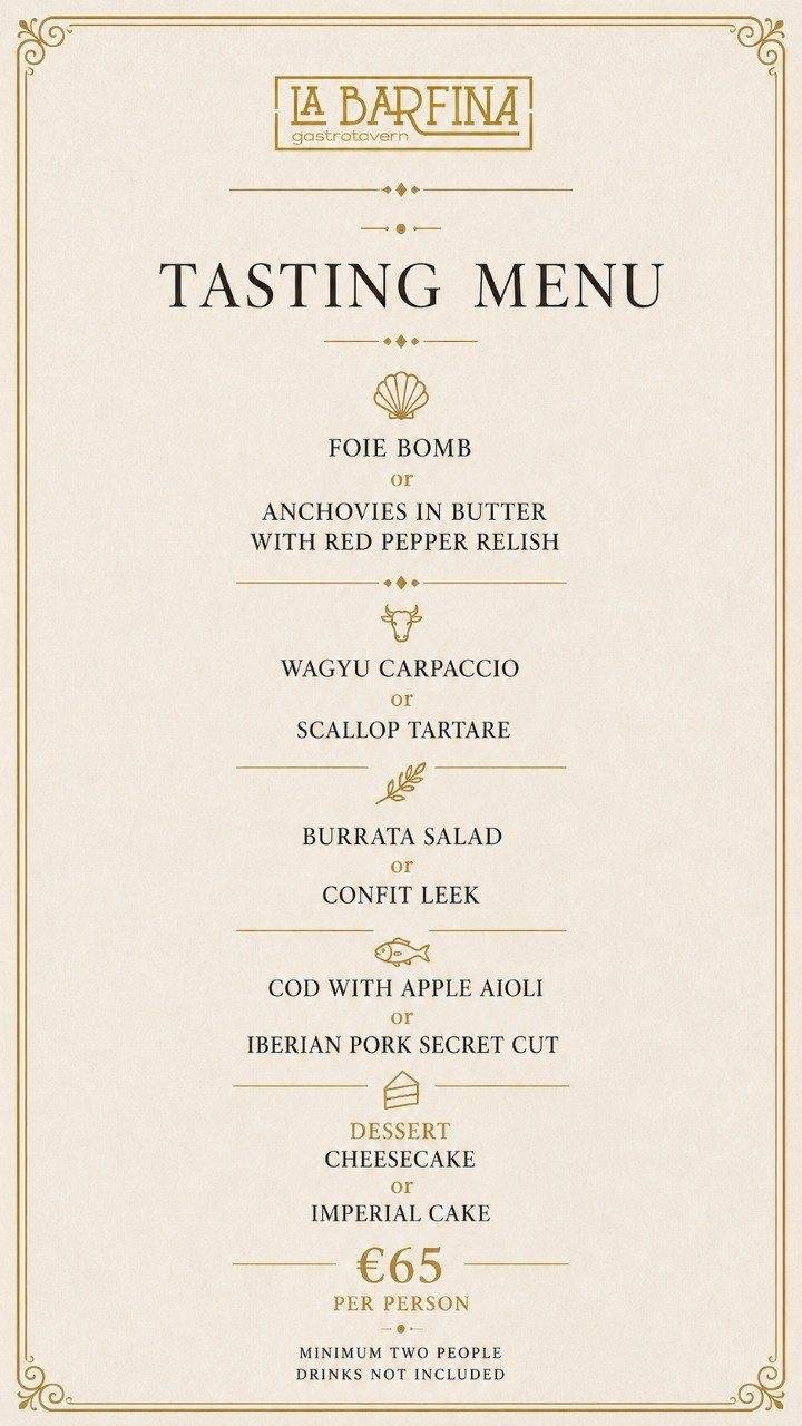 La Barrafina Ronda меню