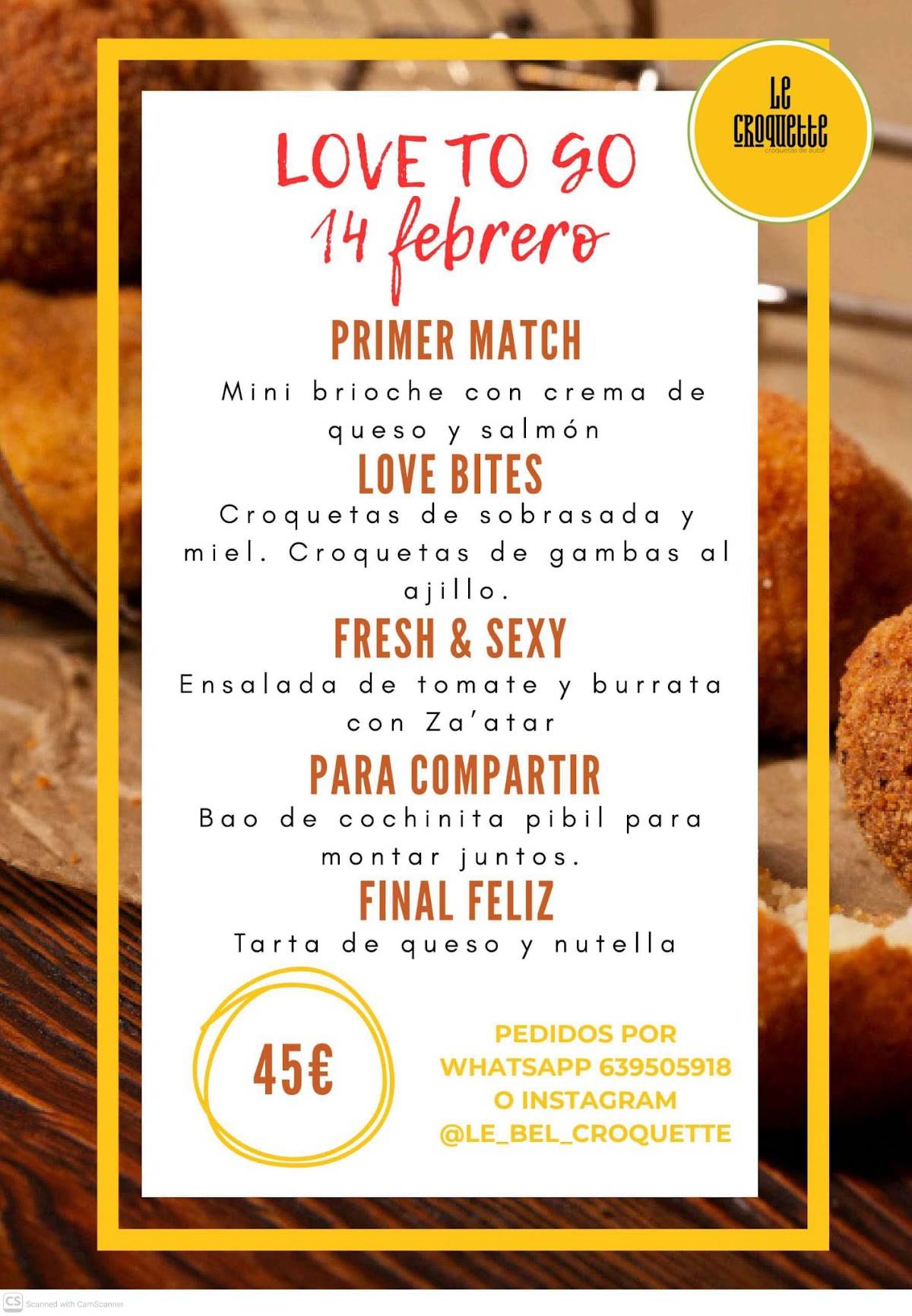 Le Croquette меню