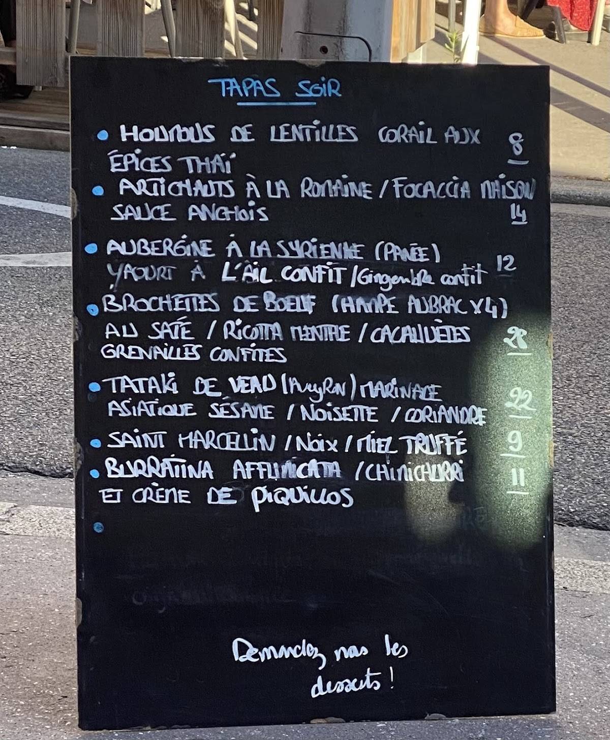 Les Raffs меню