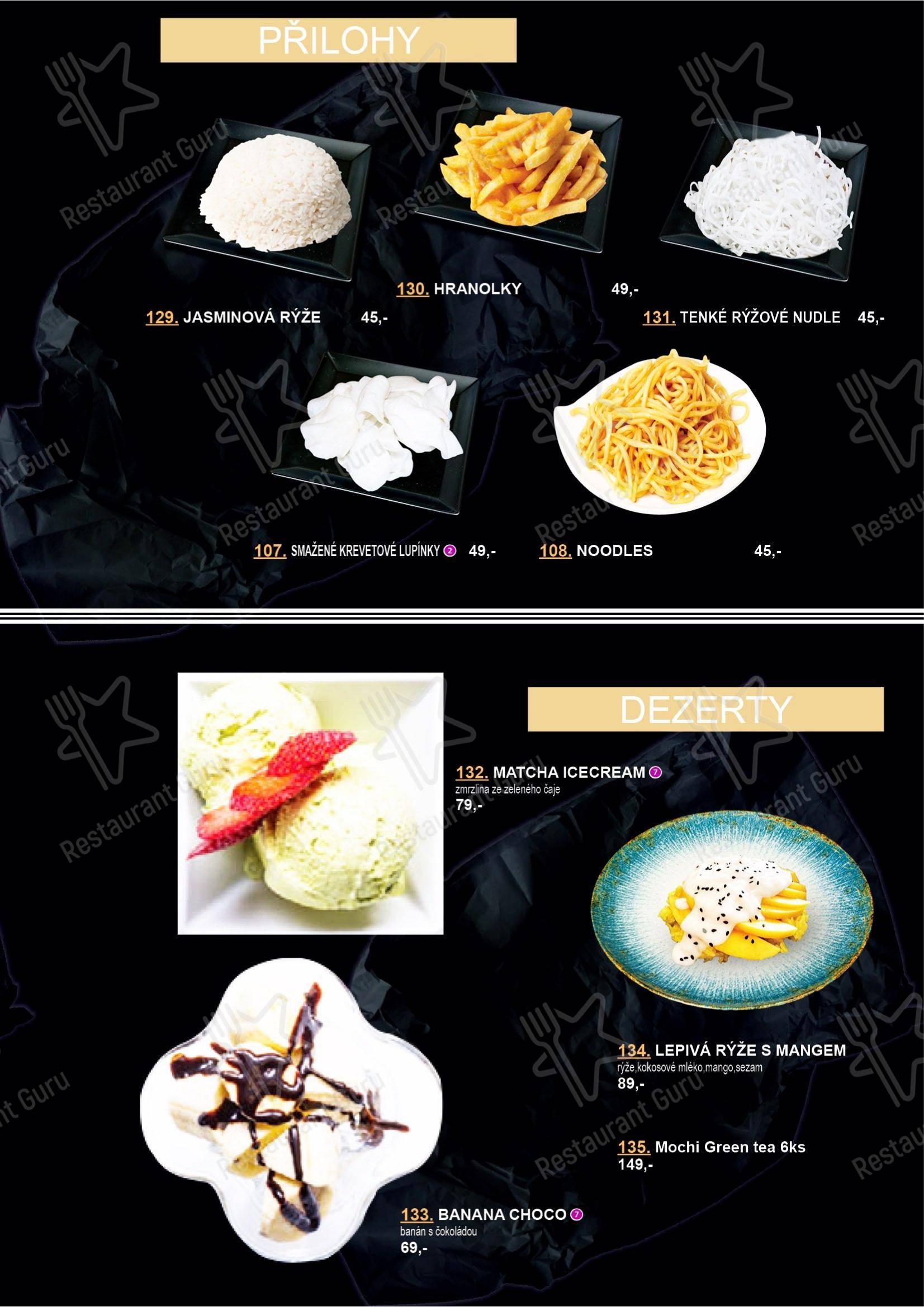 Link Kitchen в Праге - Меню