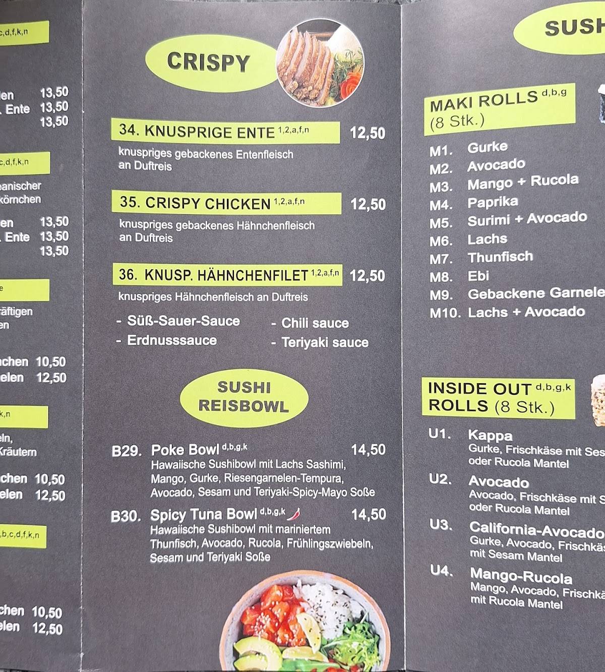 THAI BAMBUS меню