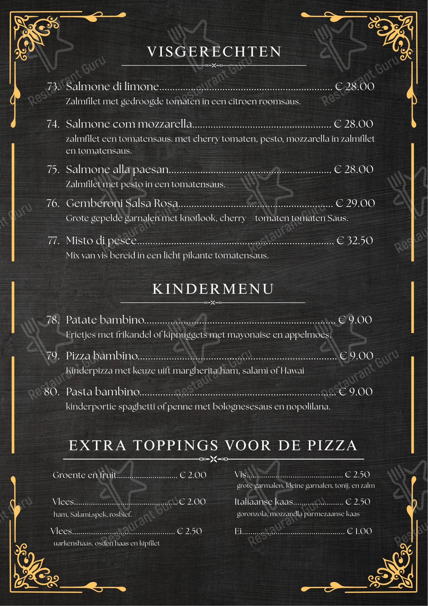 Меню ресторана Restaurant Kamala's в Rolde