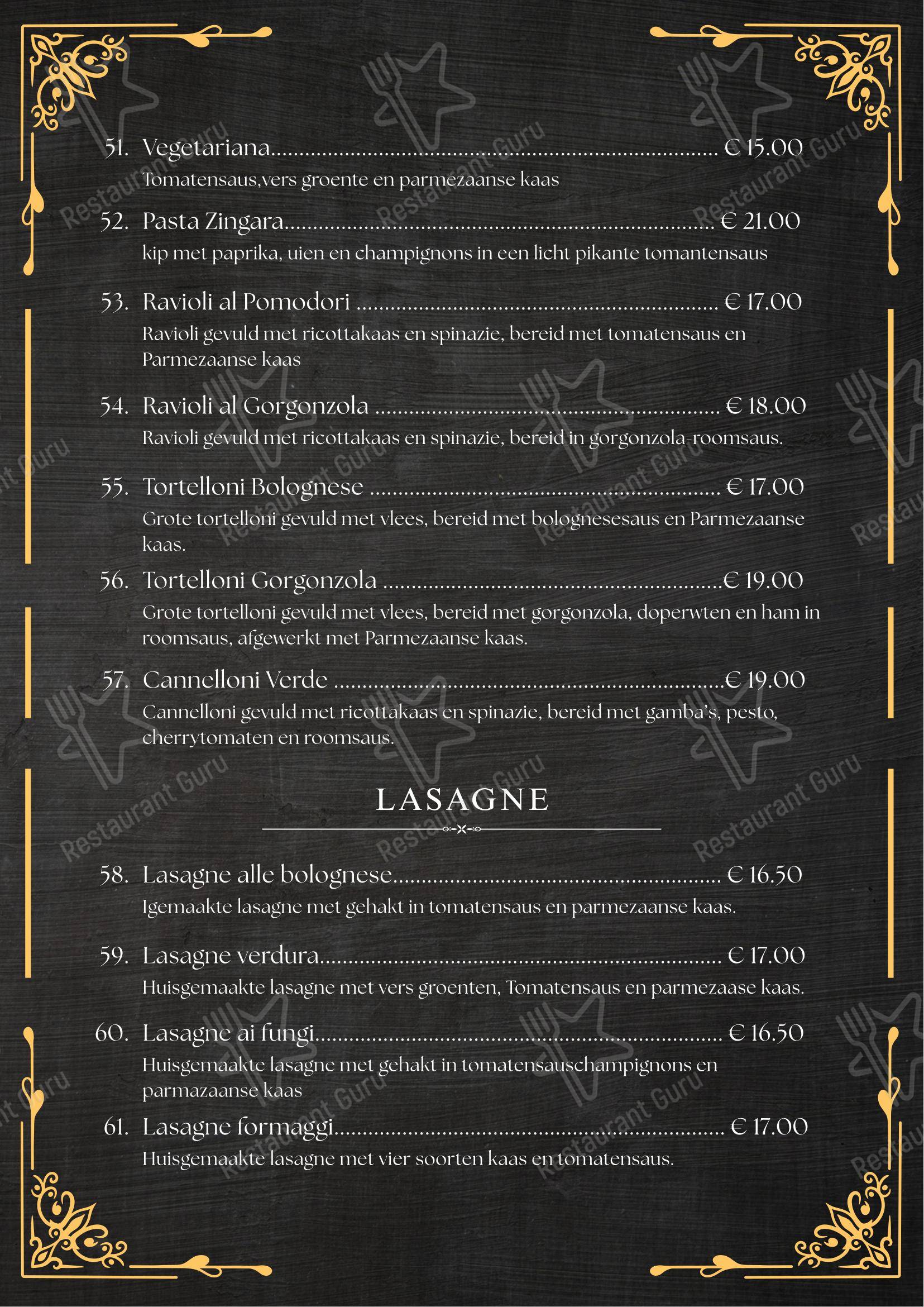 Меню ресторана Restaurant Kamala's в Rolde