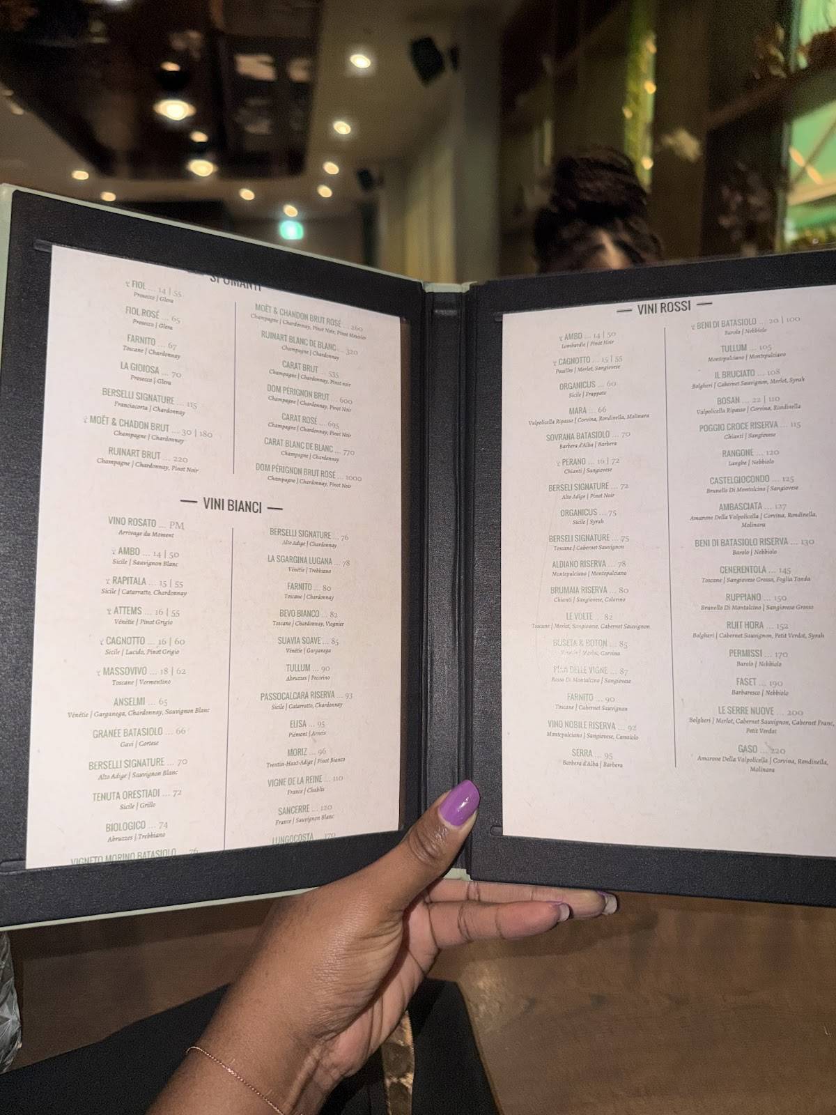 MILA Ristorante меню