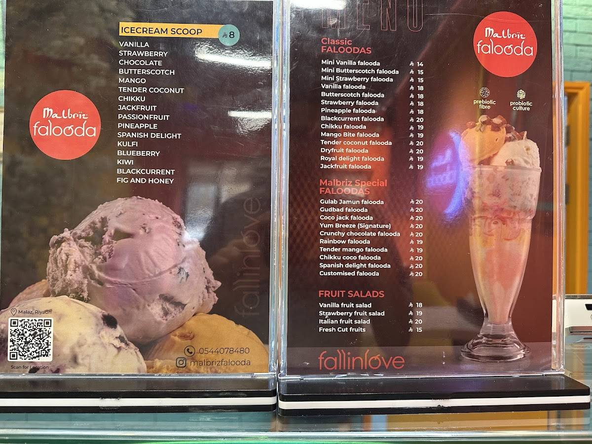 Malbriz falooda меню
