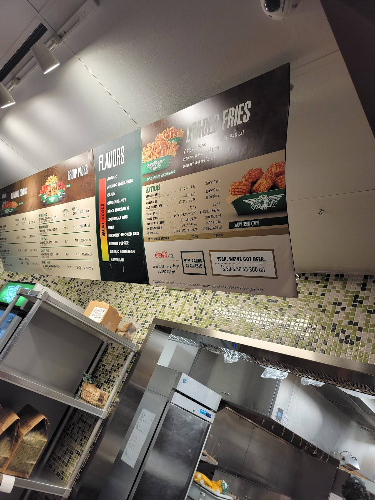 Wingstop меню