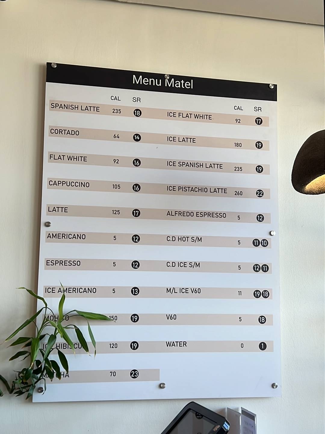Matel Cafe меню