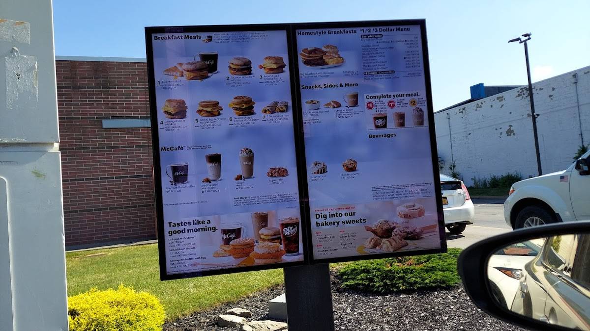 McDonald's меню