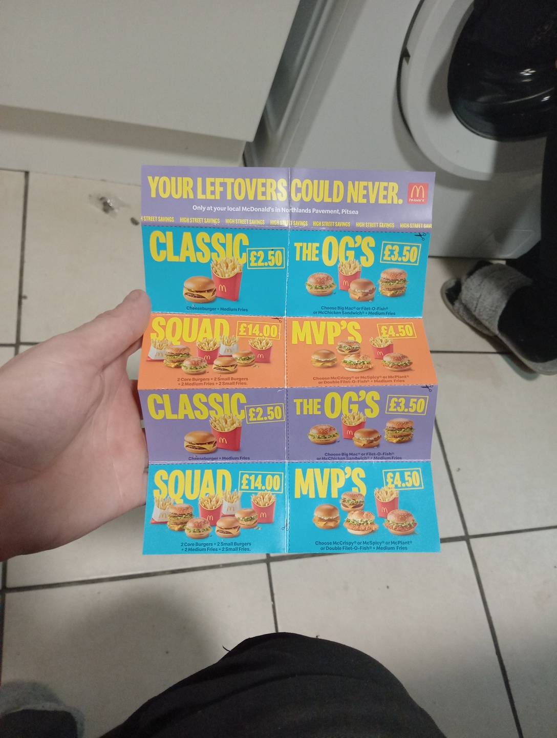 McDonald's меню