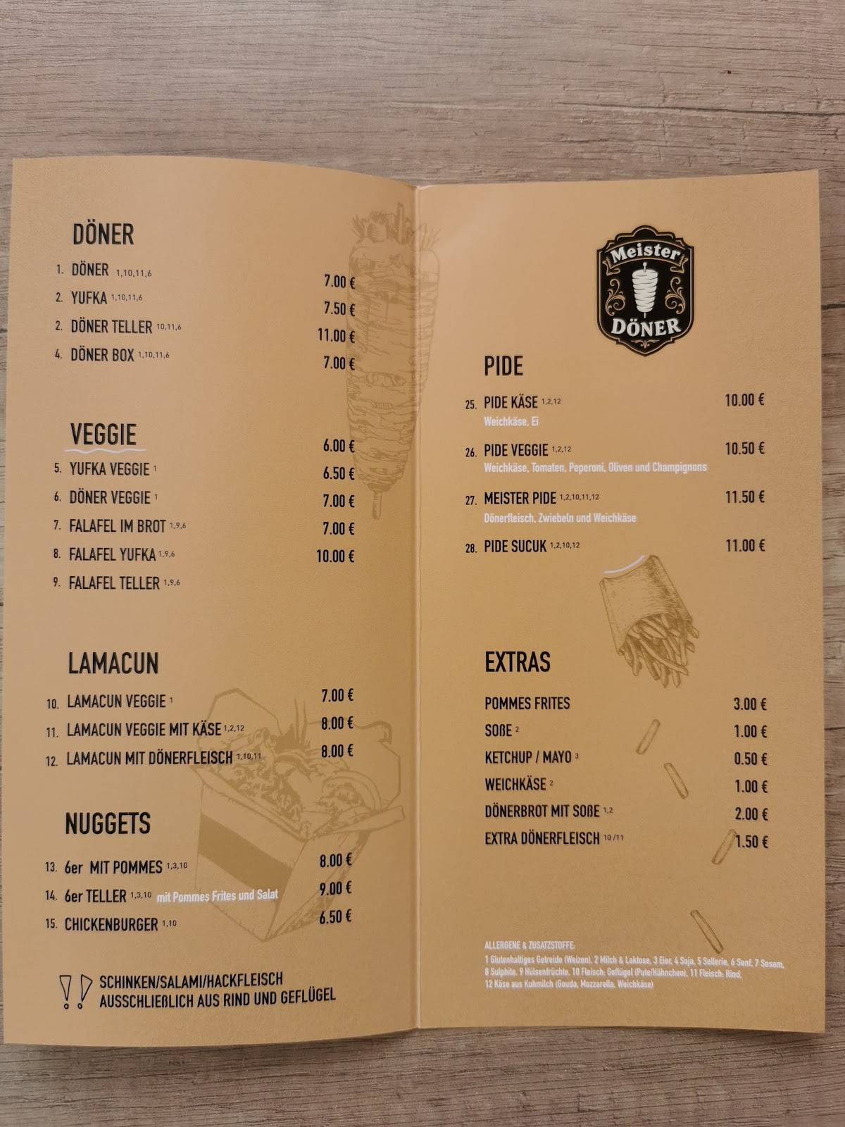 Meister Döner Merzig меню