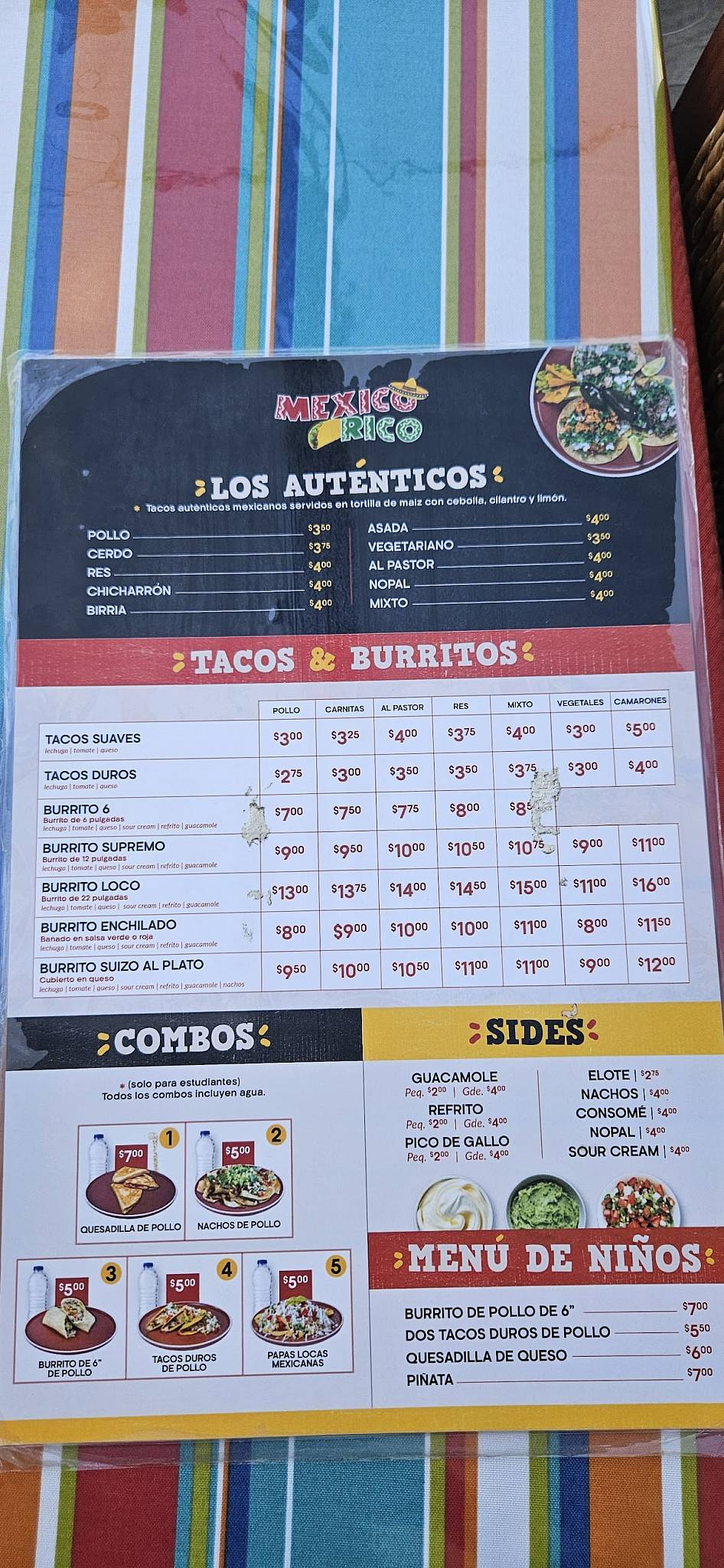México Rico меню