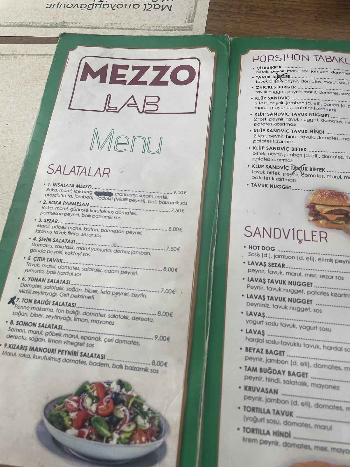 Mezzo меню