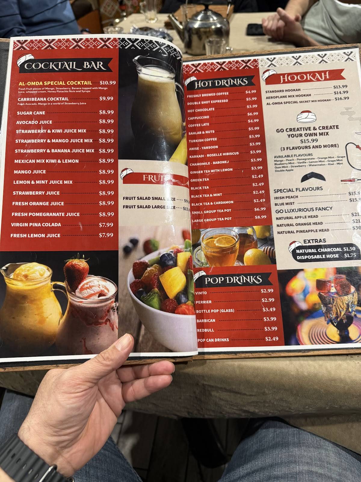 Al Omda Lounge Halal Restaurant меню