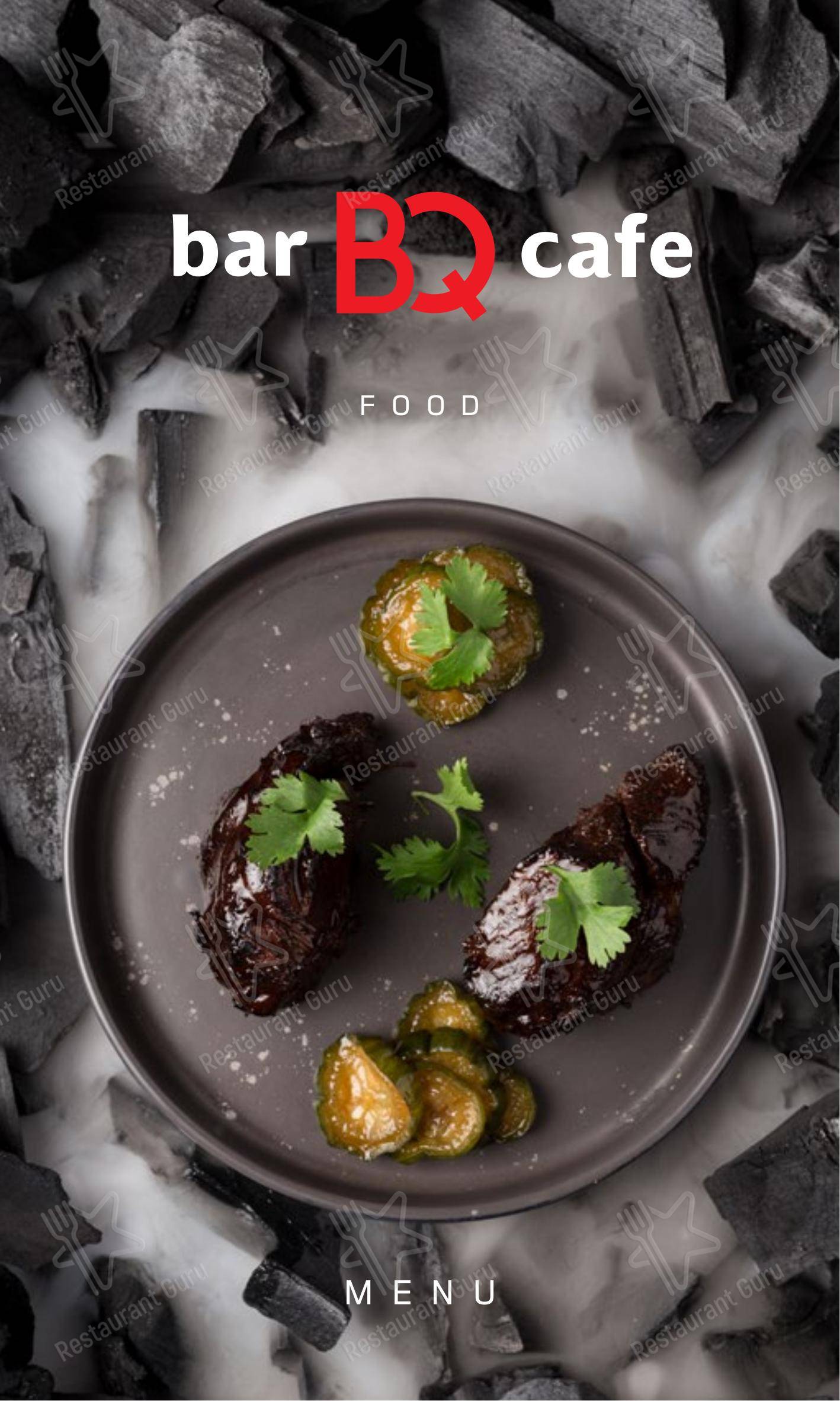 Меню для посетителей ресторана Bar BQ Cafe