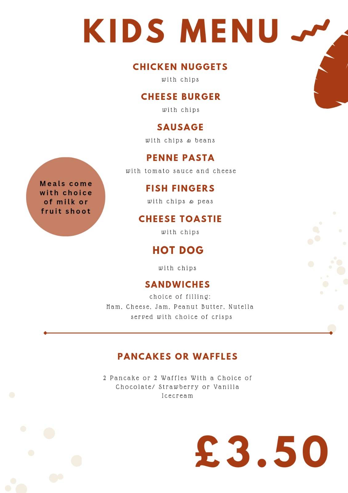Mother's Kitchen Cafe-Pitsea меню