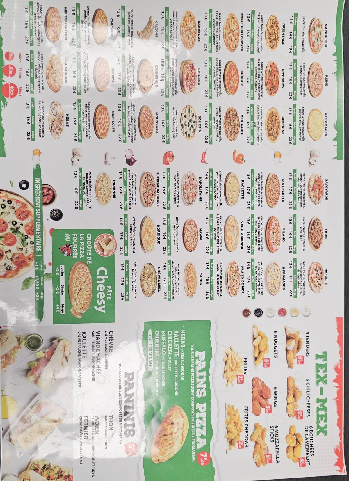 PIZZERIA COMPIEGNE : NAPOLI’S меню